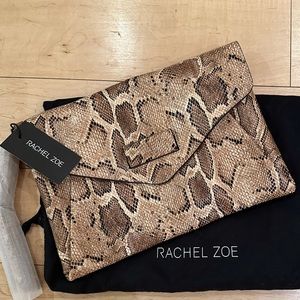 NWT Rachel Zoe vegan snakeskin clutch with tassel BRAND NEW!! Make an offer :)